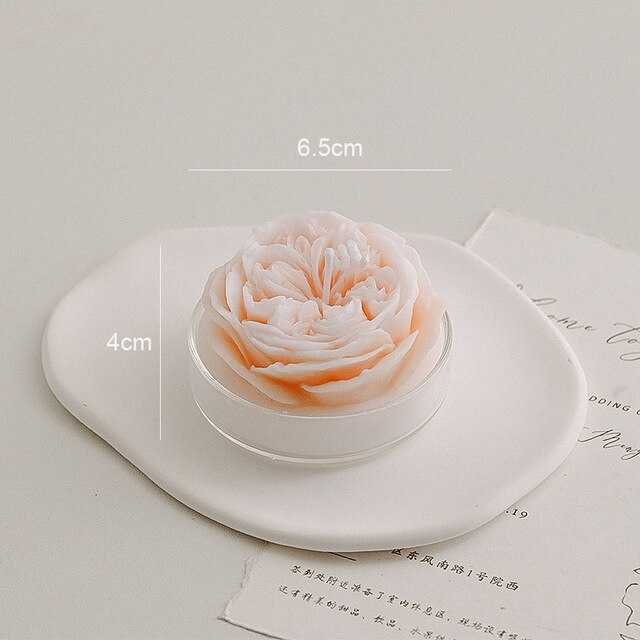 Scented Aromatic Candles Rose Flower Tealight Decorative Candles Soy wax Aesthetic Candle for Gift Favour for Guests