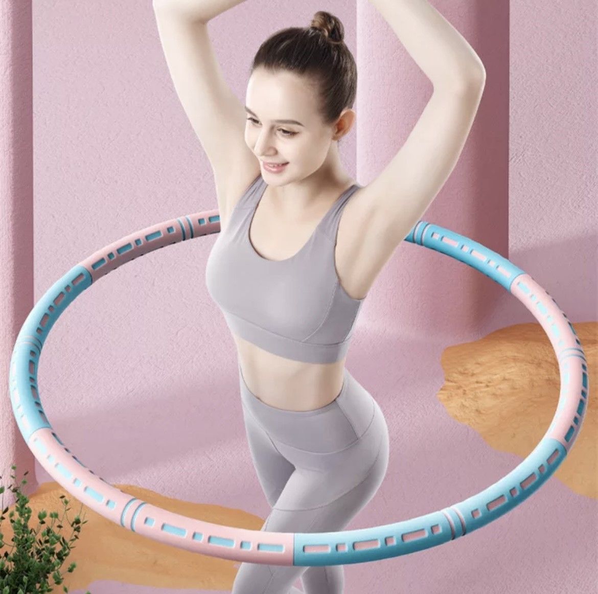 Removable Fitness Hoop Massage Foam Adult Weight Loss Training Equipment Sturdy And Soft Bodybuilding Exercise Hula Circle