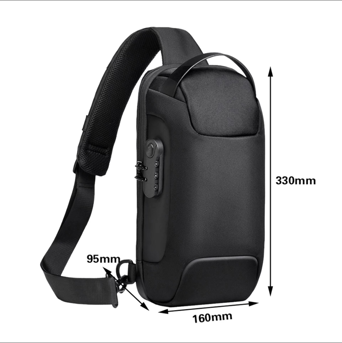 Quality Men's / Women's Multifunction Anti-theft USB Shoulder Bag men bags shoulder crossbody Travel Sling Chest Bags Pack Messenger Pack For Male